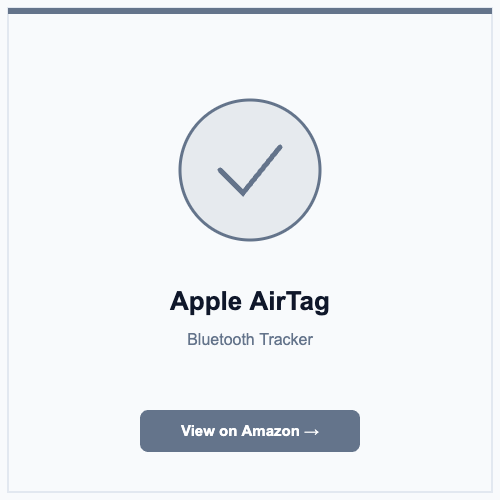 Apple AirTag (Car Tracker)
