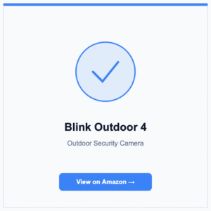 Blink Outdoor 4 - Smart Safe Gear product review