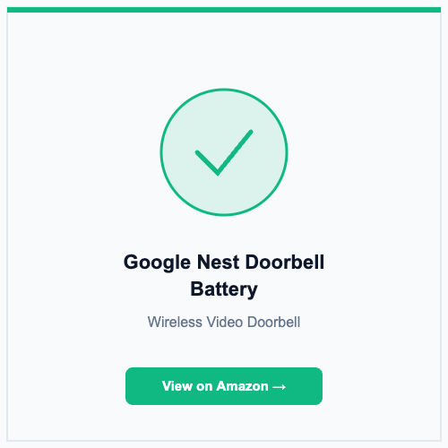 Google Nest Doorbell Battery
