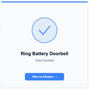 Ring Battery Doorbell - Smart Safe Gear product review