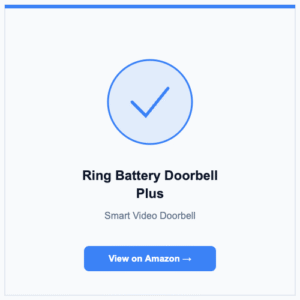 Ring Battery Doorbell Plus - Smart Safe Gear product review