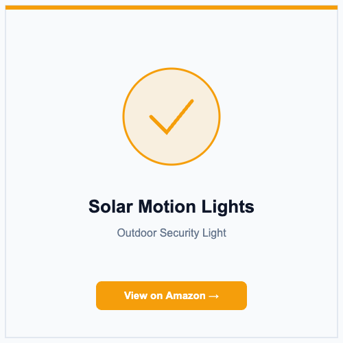 Solar Motion Lights