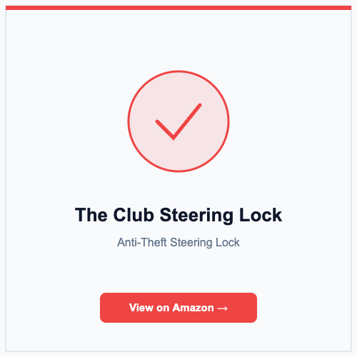 The Club Steering Wheel Lock